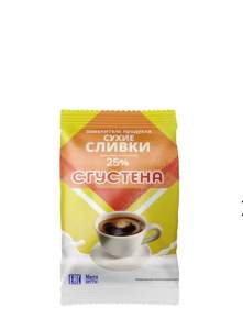 СГУСТЕНА 200гр*20шт (СЛИВКИ сухие) Заменитель продукта,, 25%