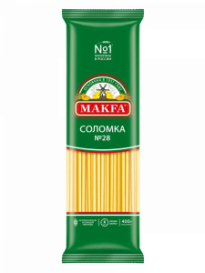 Соломка №28 макароны длинные "MAKFA" 400гр*20шт