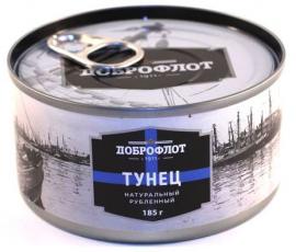 Тунец рубл. натур. 185 гр*24 шт. Доброфлот