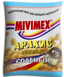 Арахис "MIVIMEX" 25гр*50шт.  жареный соленый, п/п