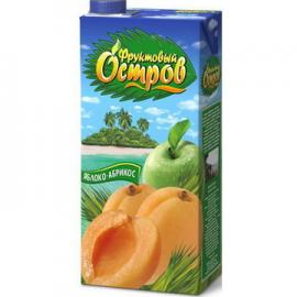 Абрикос/яблоко напиток "фруктовый остров" 0,93л*12шт