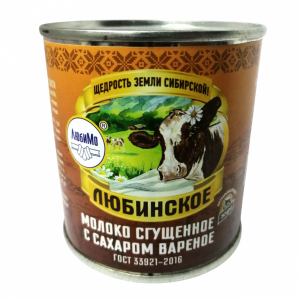 Сгущ. молоко Вареное "Любинское" 380гр*15шт, 8,5%, ж/б,Омск