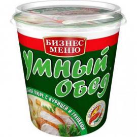 Умный обед 52гр*24шт пюре стаканчик курица
